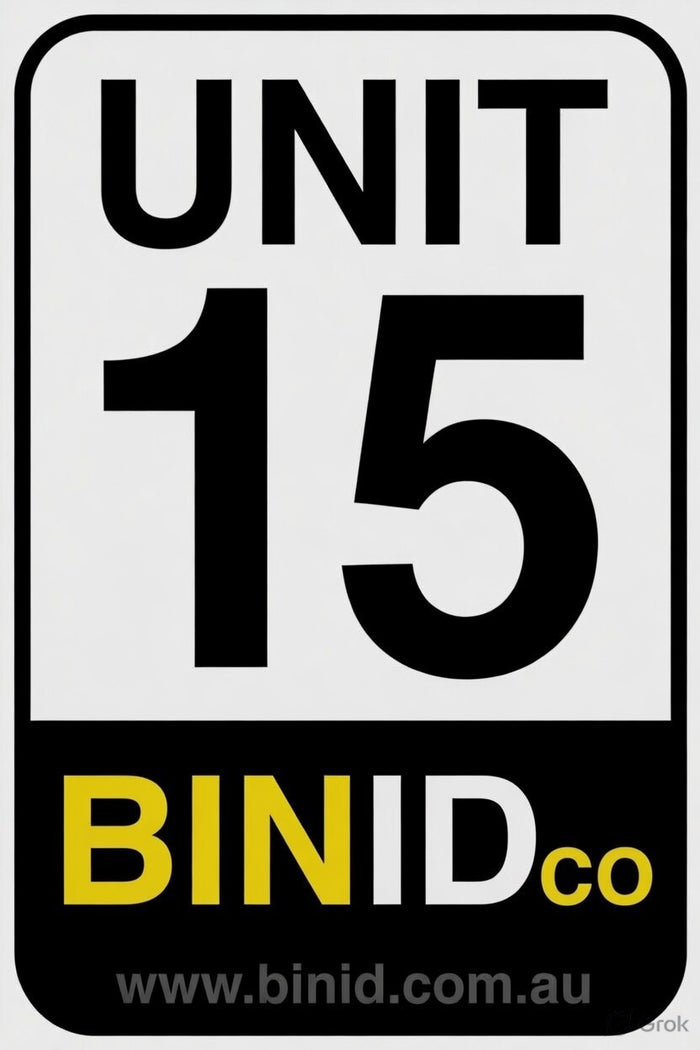 Unit Bin Identification Label