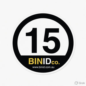 240L Bin ID Number Sign
