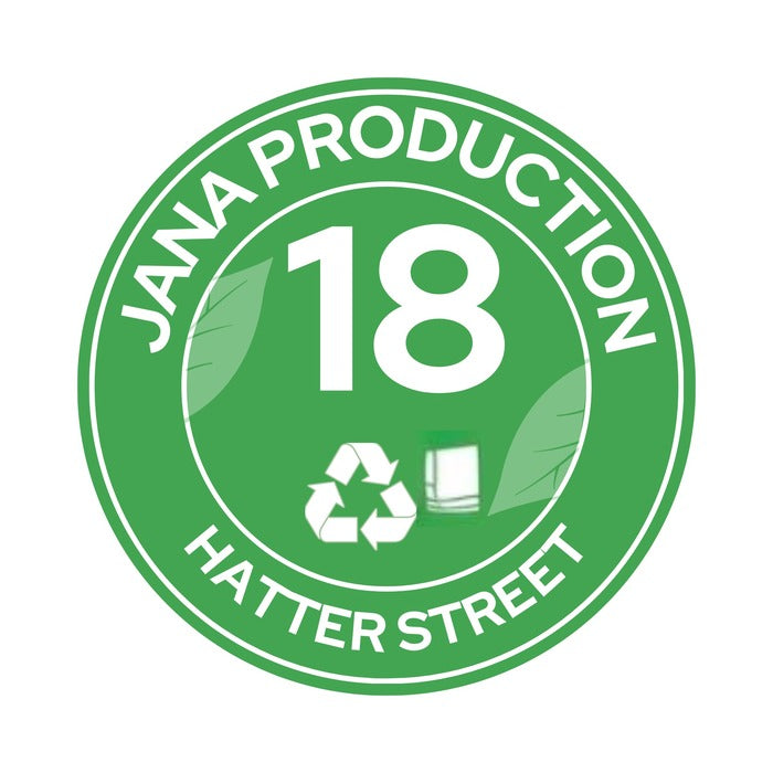 Commingled recycling circular bin label 15cm