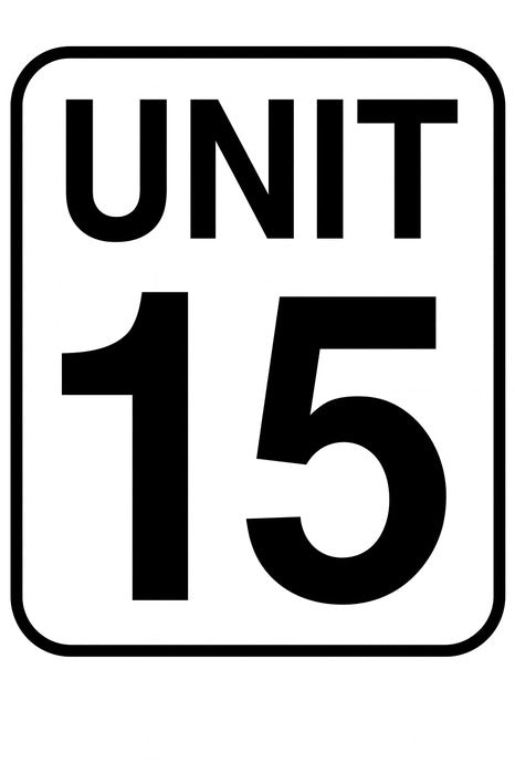 Unit ID plate strata label